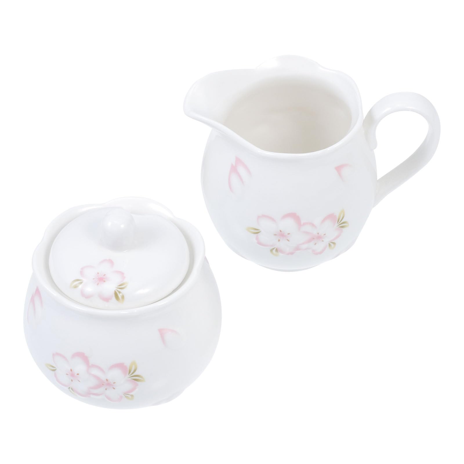 Pot à Lait et Sucrier en Céramique Gaufrée Blanc, 2 Pièces avec Couvercle, Ustensile à Café, Compatible Usage Maison et Restauration, Ensemble de Service Café et Sucre