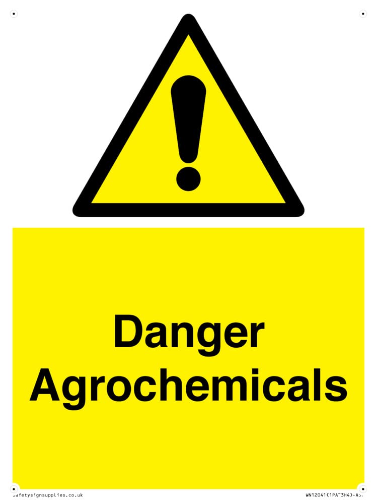 Danger Agrochemicals Sign - 150x200mm - A5P
