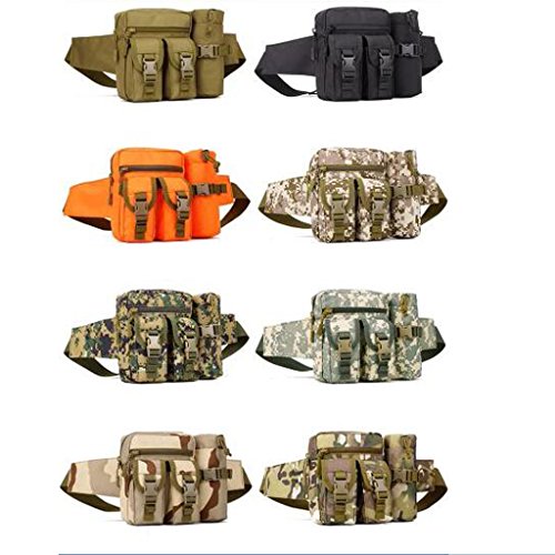 Image of SHOPEE BRANDED Nylon Camo Waist Pack Bag Fanny Packs Waterproof Hip Belt Bag Pouch for Hiking Climbing Outdoor Bumbag