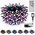 HOME LIGHTING 66ft Christmas Decorative Mini Lights, 200 LED 20 Colors RGB Changing 7 Functional Green Wire Fairy Halloween Lights with Remote Timer, Plug in Indoor Outdoor Xmas Wedding Party Decor