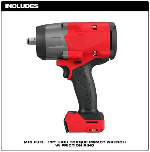 Miniatura 2 de Llave de impacto para Milwaukee 2967-20 M18 Fuel 12 In Llave de impacto de alto par sin escobillas con anillo de fricción - Herramienta desnuda