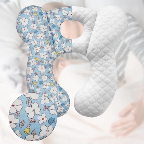 Image of Baby Travel Pillow, Infant Kid's Cushion Soft and Skin Friendly for Car Seat, Pushchair and Stroller (Style A)