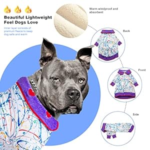 LovinPet-Dog-Coat-Large-Sized-Dog-Warm-Flussy-Easy-Wearing-Dog-Outfits-Soft-Flannel-Warm-Dog-Winter-Coat-Updated-Skin-Friendly-Fabric-Magical-Streak-Prints-Dog-Clothing-for-Autumn-and-Winterpurple - Cucciolini Doodles   LovinPet-Dog-Coat-Large-Sized-Dog-Warm-Flussy-Easy-Wearing-Dog-Outfits-Soft-Flannel-Warm-Dog-Winter-Coat-Updated-Skin-Friendly-Fabric-Magical-Streak-Prints-Dog-Clothing-for-Autumn-and-Winterpurple