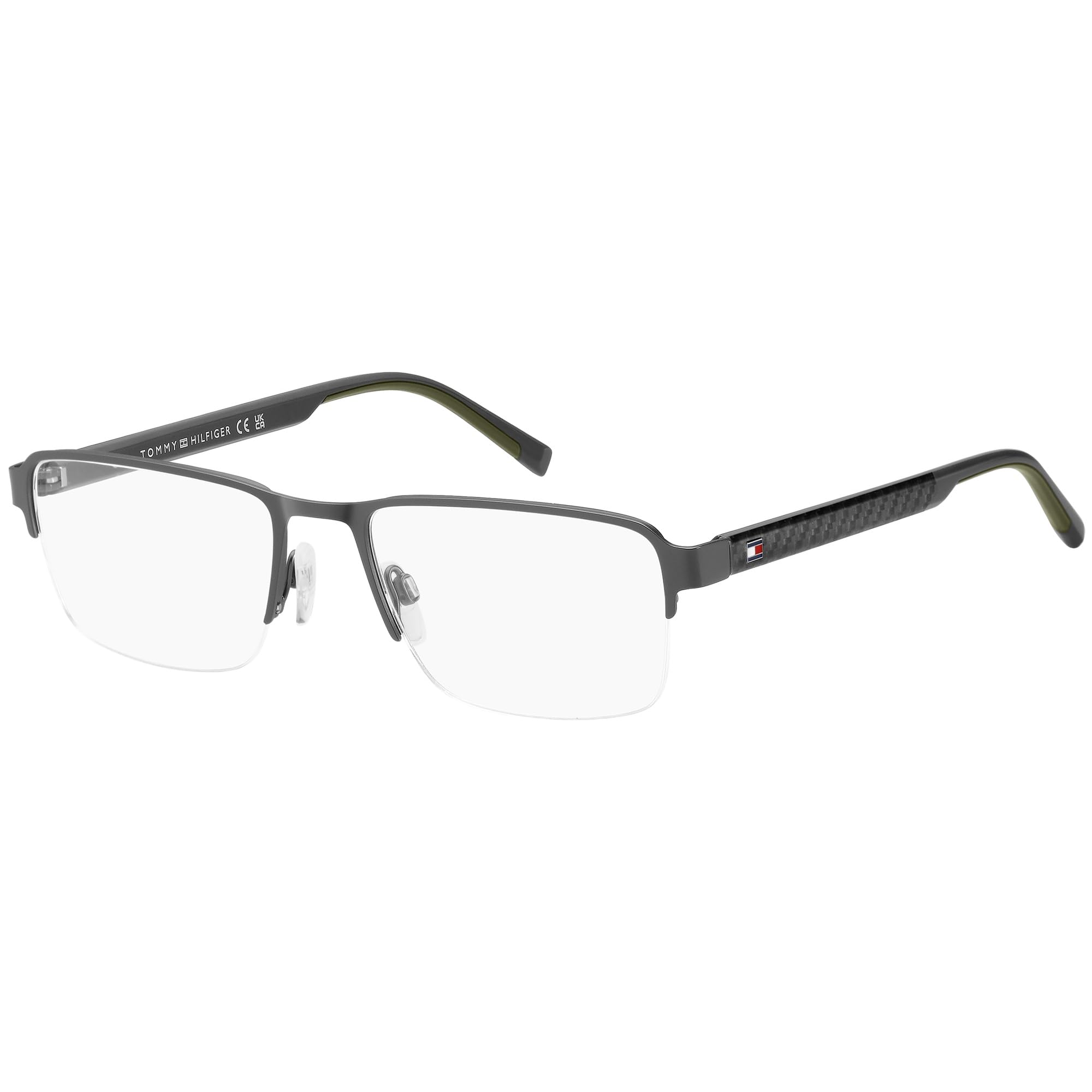 Gafas de lectura Tommy Hilfiger 109447 KB7 55 con montura gris rectangular elegante 7
