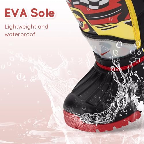 Girls Boys Winter Snow Boots Kids Waterproof Warm Boots Toddler Outdoor Shoes with Fur Lining4
