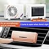 Yuanpgky Solar Powered Car Fragrance Diffuser with Adjustable Aroma Intensity for Vehicle Air Vent, Compatible with Various Car Models and Indoor Spaces Like Office,(Lavender) #1