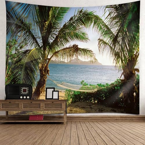 Tapisserie paysage de plage tropicale pour créer une ambiance évasion