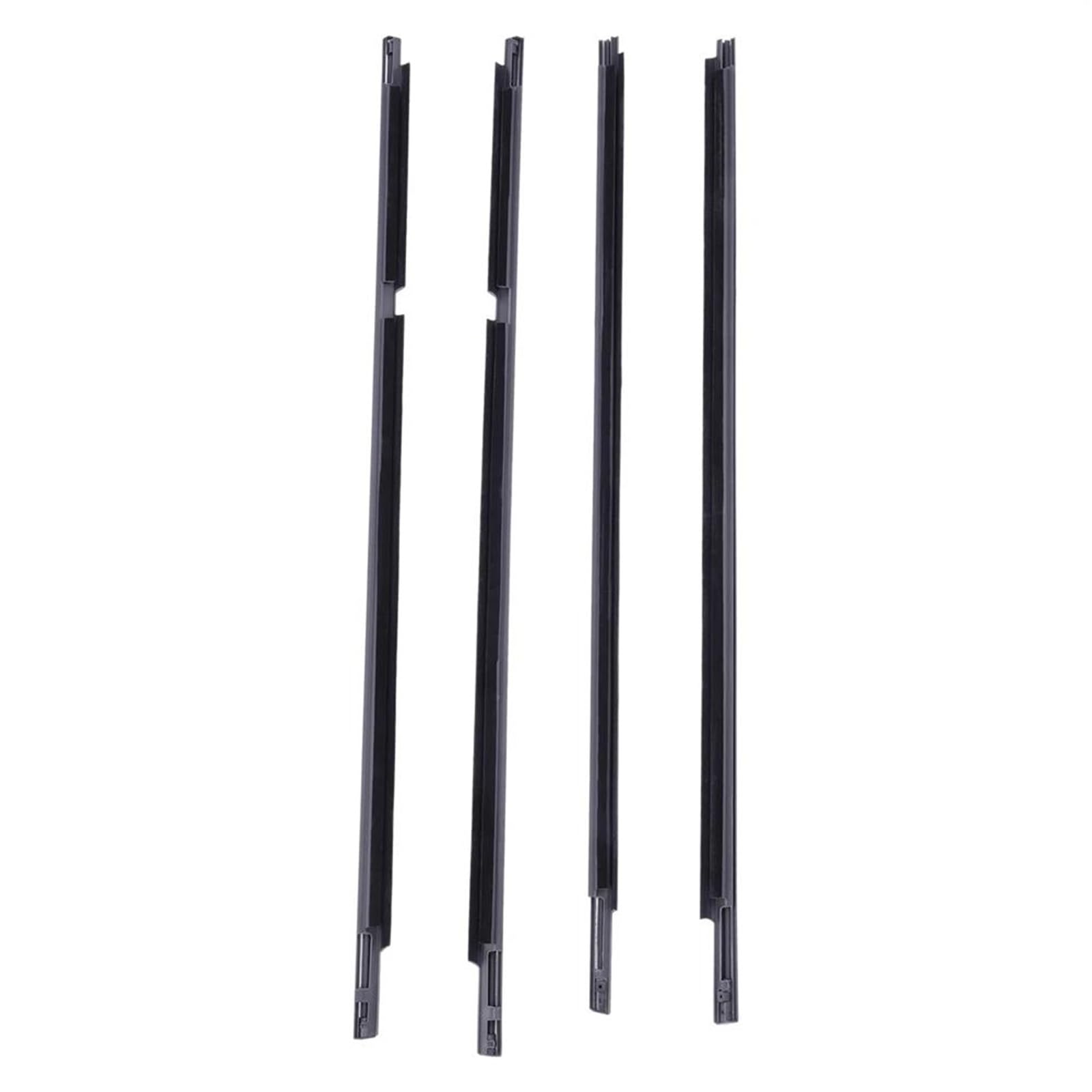 4PCS Front Rear Door Belt Molding Weatherstrip for Toyota for Land Cruiser FJ80 FZJ80 HDJ80 1991-1998 Rubber