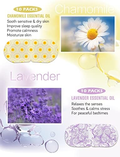 20 Packs Steam Eye Mask Warming Eye Mask Self Heating Eye Mask Space mask for Dry Eyes Fatigue Disposable Moist Hot Compress Eye Patch Great Gifts for Families Friends