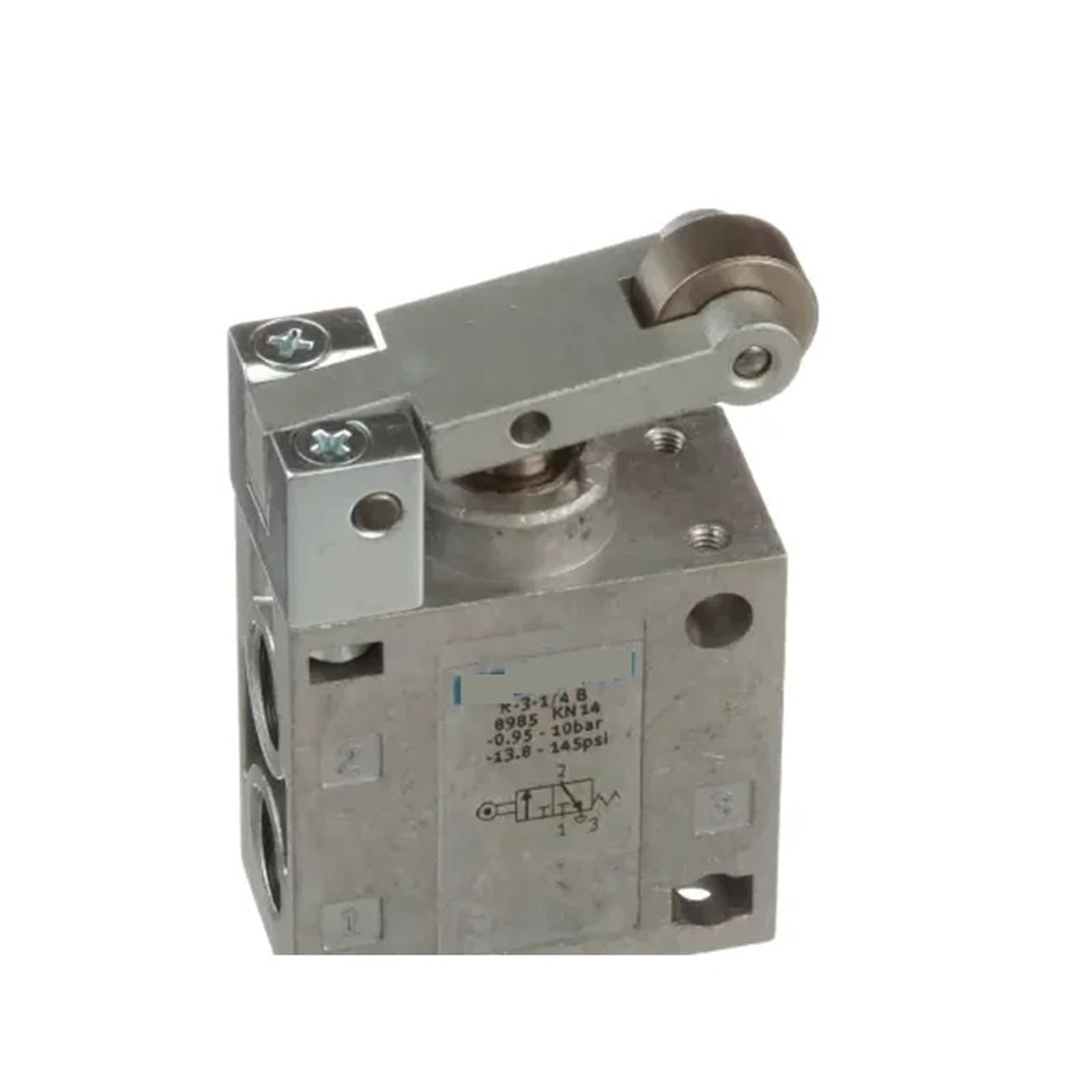 R-3-1/4-B 8985, Roller Lever, 3/2 NC, G 1/4 Female, air, 600L/min, .95 to 10 bar