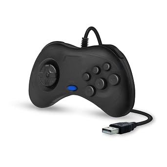 CirKa Saturn-Style USB Controller for PC/ Mac (Black)