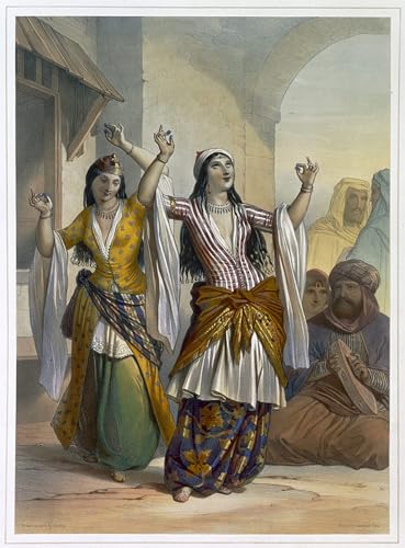 Danseuses égyptiennes toile Achille Devéria : créez une ambiance de voyage dans votre salon