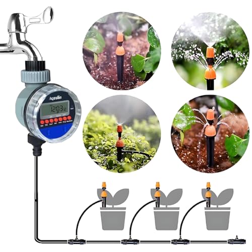 Temporizador Sistema De Irrigação Timer Digital com Aspersor Fluxo Programável Automático Para Jardi
