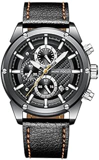 ميني فوكس ساعة عملية كاجوال رجال انالوج بعقارب جلد - MF0161G.04