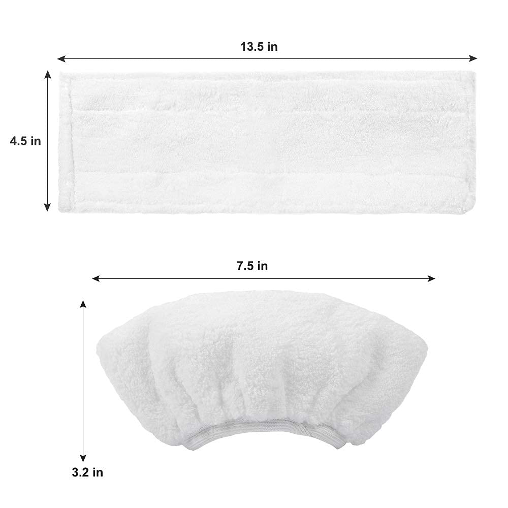 Set Di 10 Accessori Per Pulitore A Vapore Kärcher EasyFix: 4 Panni Pavimento, 2 Panni Abrasivi, 2 Panni Per Ugello Manuale E 2 Spazzole Rotonde. Compatibile Con SC 2, 3, 4, 5.