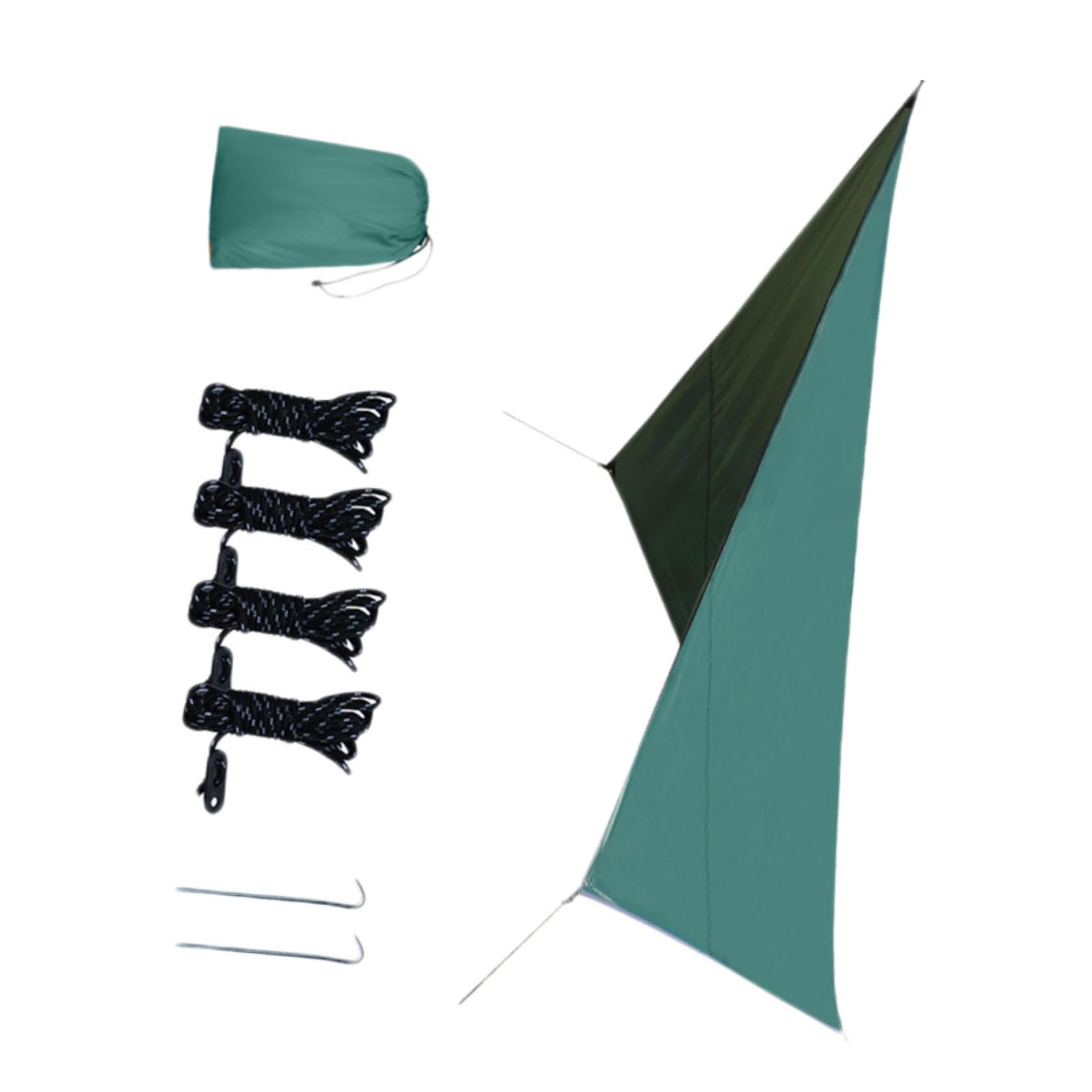 Voile solaire renforcée anti-UV imperméable Oxford vert pour extérieur