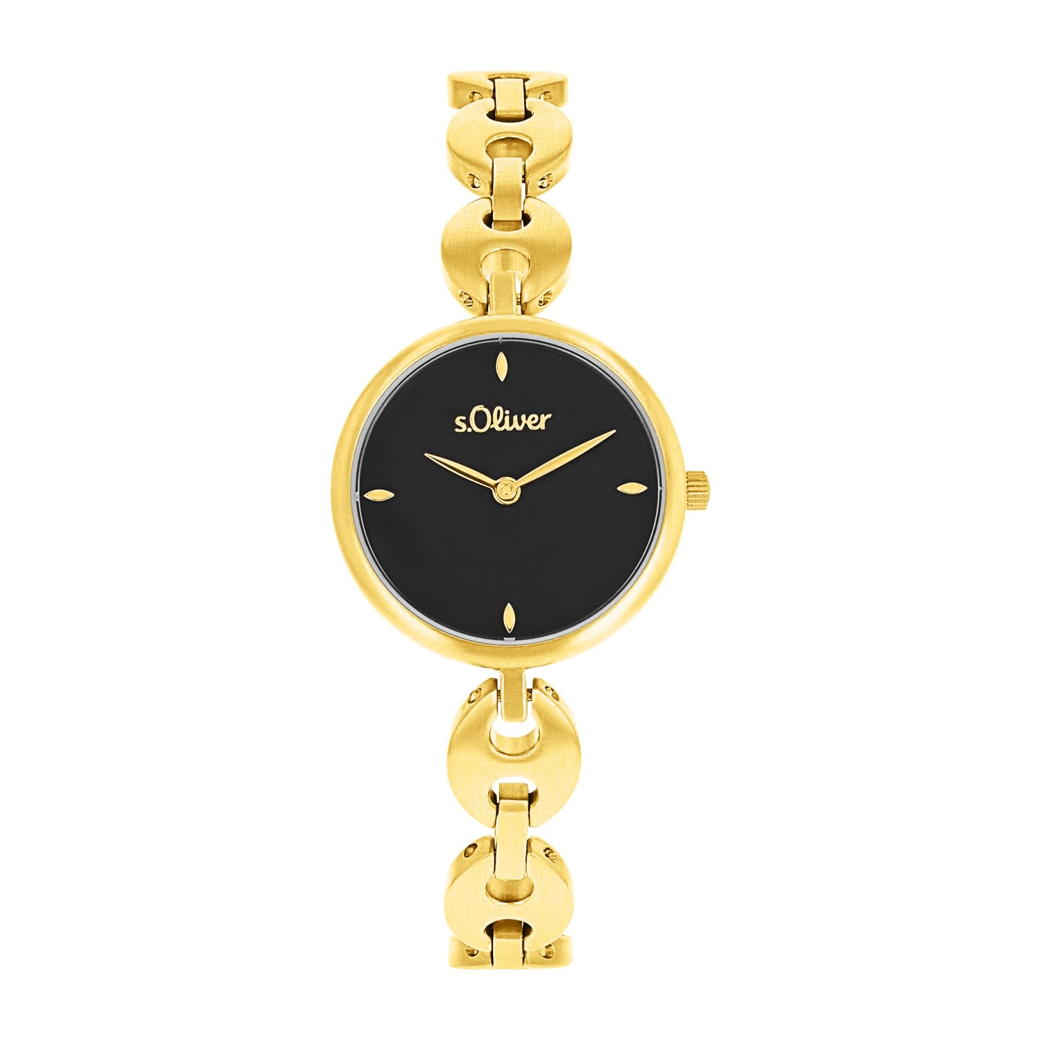 s.Oliver Armbanduhr Damen Quarzuhr Analog, mit Edelstahl Armband, Silber, 5 bar Wasserdicht, Kommt in Uhren Geschenk Box, 2038585