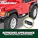Quadratec Exterior Door Handle for Half Doors, Driver Side - Fits Jeep Wrangler TJ, YJ, & LJU 1987-2006 with Half Steel Doors - Plug & Play Installation - OE Replacement - Durable Construction