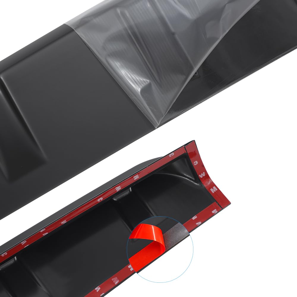 Spoiler Protector de Portón Trasero para Toyota Hilux 2021-2026 (Invincible GR Sport) Cubierta Superior de Caja Alerón Trasero ABS Premium para Pintar - Negro Mate