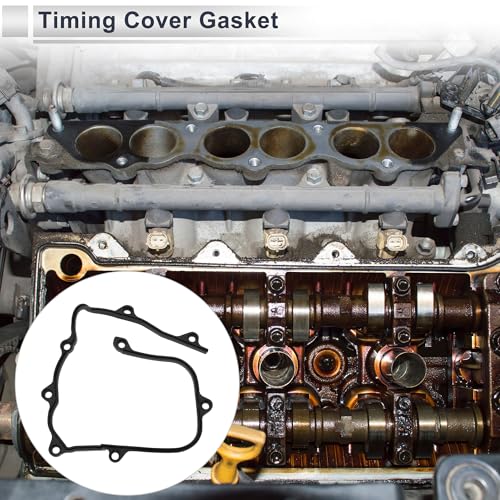 Image of Timing Cover Gasket for Subaru Forester 1999-2010 Long-lasting Sealing Chain Case Cover Gasket No.13594AA052 /13594AA051 Rubber 1 Pcs