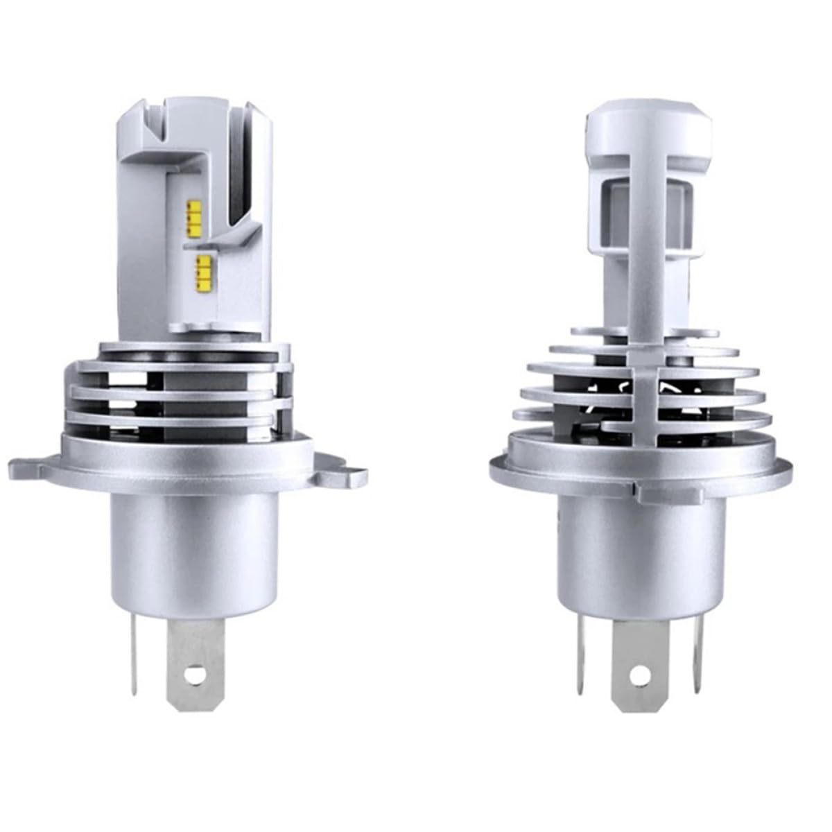 GALPADA 2 Pezzi Lampadine LED H4 9003 55w 5000lm 6500k per Auto Alta Luminosità e Basso Consumo in Lega di Alluminio per Fanale Anteriore Sinistro e Destro
