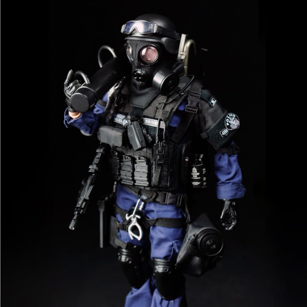 Amazon | 1/6 ミリタリ フィギュア SWAT 特殊部隊 ロサンゼルスポリス