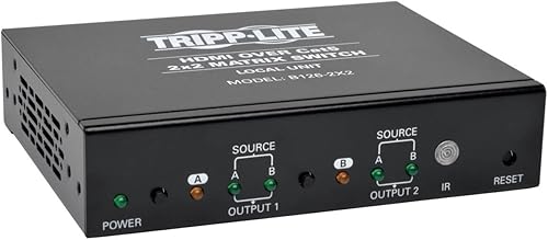 Miniatura 5 de Tripp Lite Transmisor para vídeo y audio con 2 puertos HDMI por Cat5Cat6Extensor Difusor, resolución 1920x 12001080P a 60Hz (B126-002) Receptor