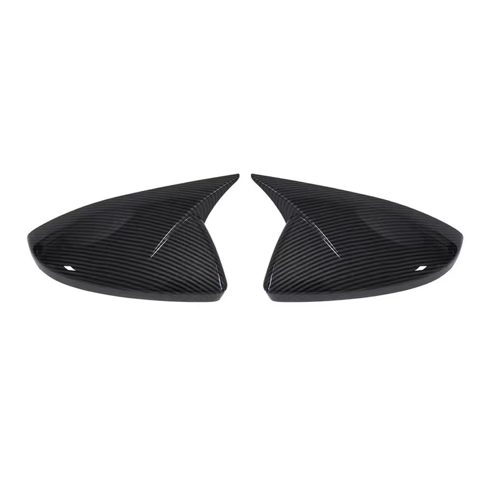 Car Rearview Side Mirror Cover Compatible With Audi A6 C8 S6 RS6 A7 A8 2019-2023 LHD Wing Cap Exterior Door Rear View Mirror Cover(Carbon Look)