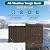 MAKE CHANGES Outdoor Storage Box, 98 Gallon Deck Box, Outdoor Storage Bench, Waterproof Resin Storage Bench with Lockable Lid, Patio Furniture Cushions & Garden Tools Storage, UV Resistant (Brown)