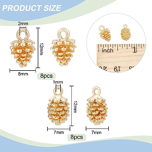 18K Gold Plated Fruit Plant Heart Charm for Wedding Jewelry Making