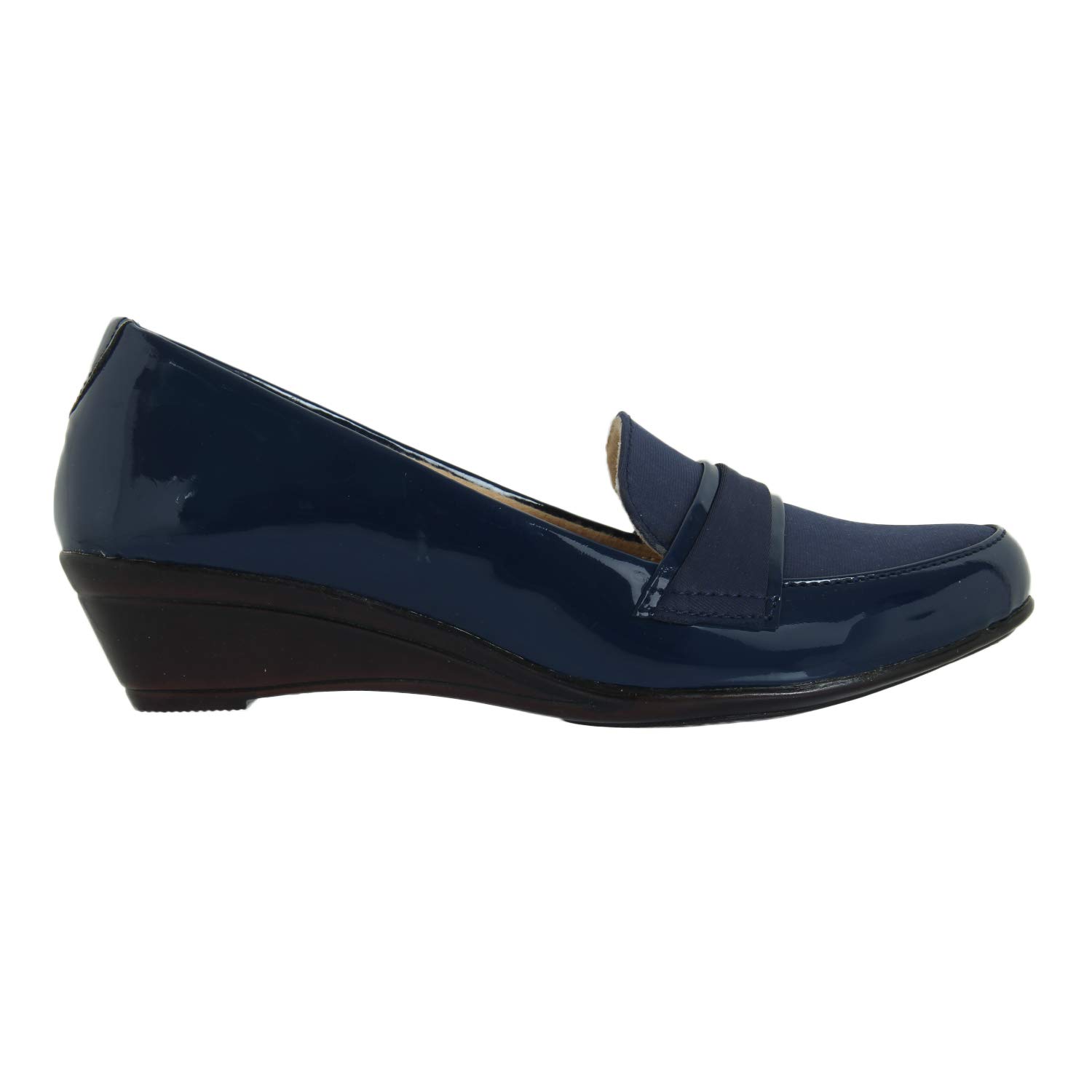 XE Looks Women's Navy Loafers | Sleek Closed-Toe Bellies | Comfortable Slip-On Shoes for Women & Girls 3