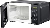 Vista 3 de Mainstays 0.7 ft. Countertop Microwave Oven, 700 Watts, Black(Black)