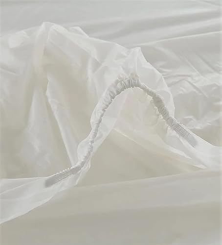 Miniatura 4 de Dependable Industries Protector de colchón ajustable tamaño King impermeable cubierta de plástico de vinilo mantiene el colchón limpio estilo sábana