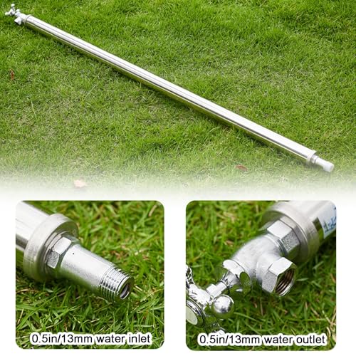 Columna De Agua De Jardín De Acero Inoxidable De 99 Cm (39") con Diseño Resistente A Las Heladas, Grifo Exterior para Patios, Jardines Y Terrazas: Solución De,One Color-150cm/59in