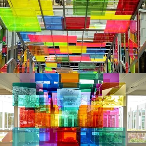 Image of 11 Pack 3.5X5 Inch Colored Translucent Acrylic Sheets with A Thickness of 0.08 Inches, Suitable for Making Various DIY Handicrafts Such As Hot Bending, Carving, Laser, Cutting, Drawing, Etc