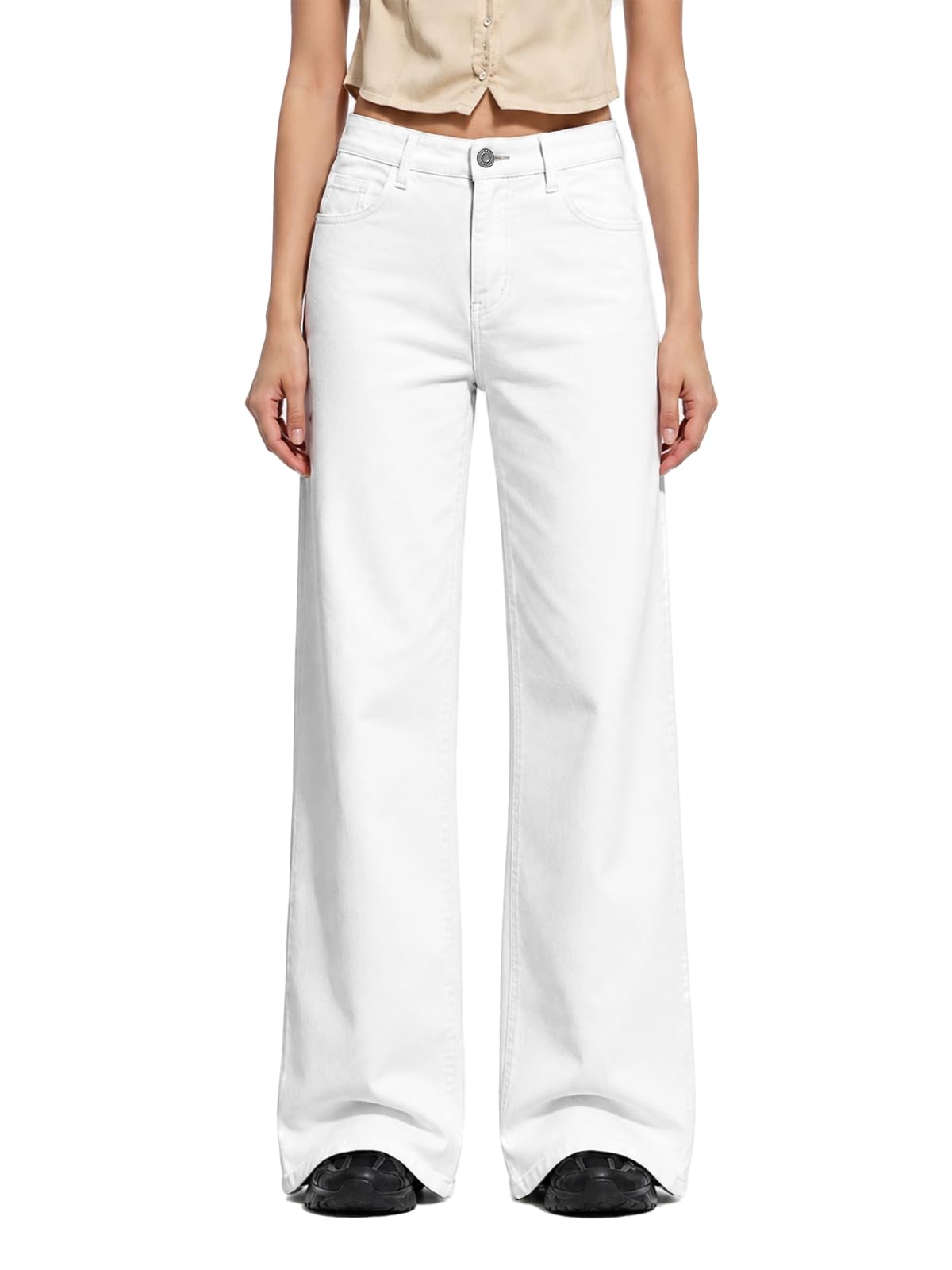 ONESO Wide Leg Jeans for Women 33.5" Long Inseam High Rise Baggy Denim