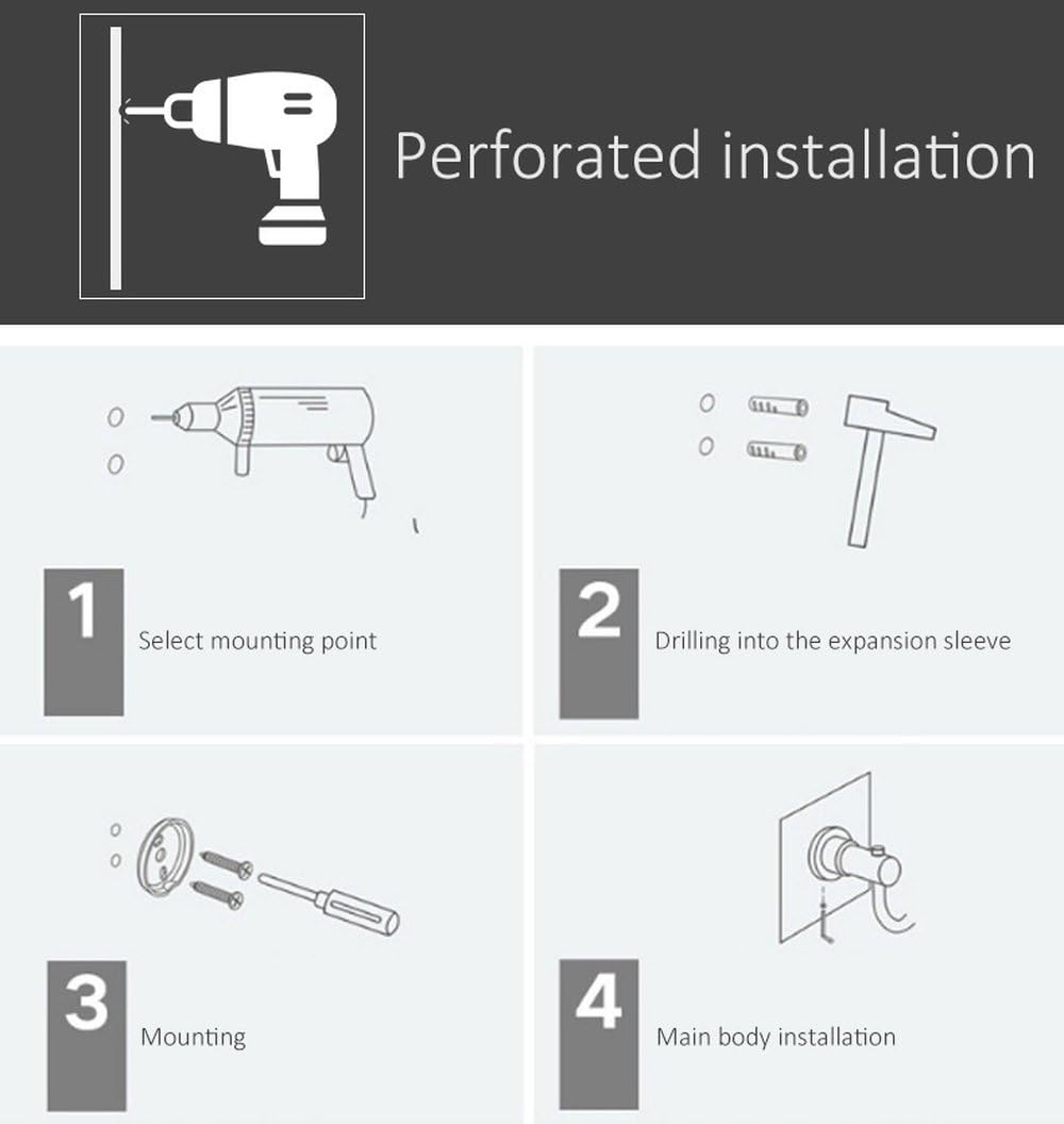 Juego de Accesorios de baño: Estante para Toallas de baño de Cristal, portarrollos de Papel higiénico, Barra para Toallas cromada Plateada, Soporte para Cepillo de Inodoro, Gancho para Batas, Gancho
