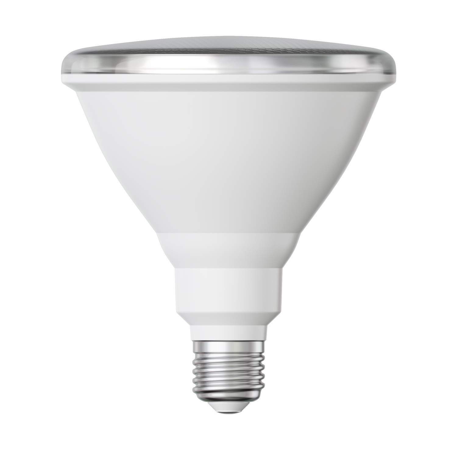 ledscom.de E27 LED Leuchtmittel, PAR38 kurzer Hals, warmweiß (2700 K), 15,7 W, 1152lm, 42°, Reflektorspiegel (silber)