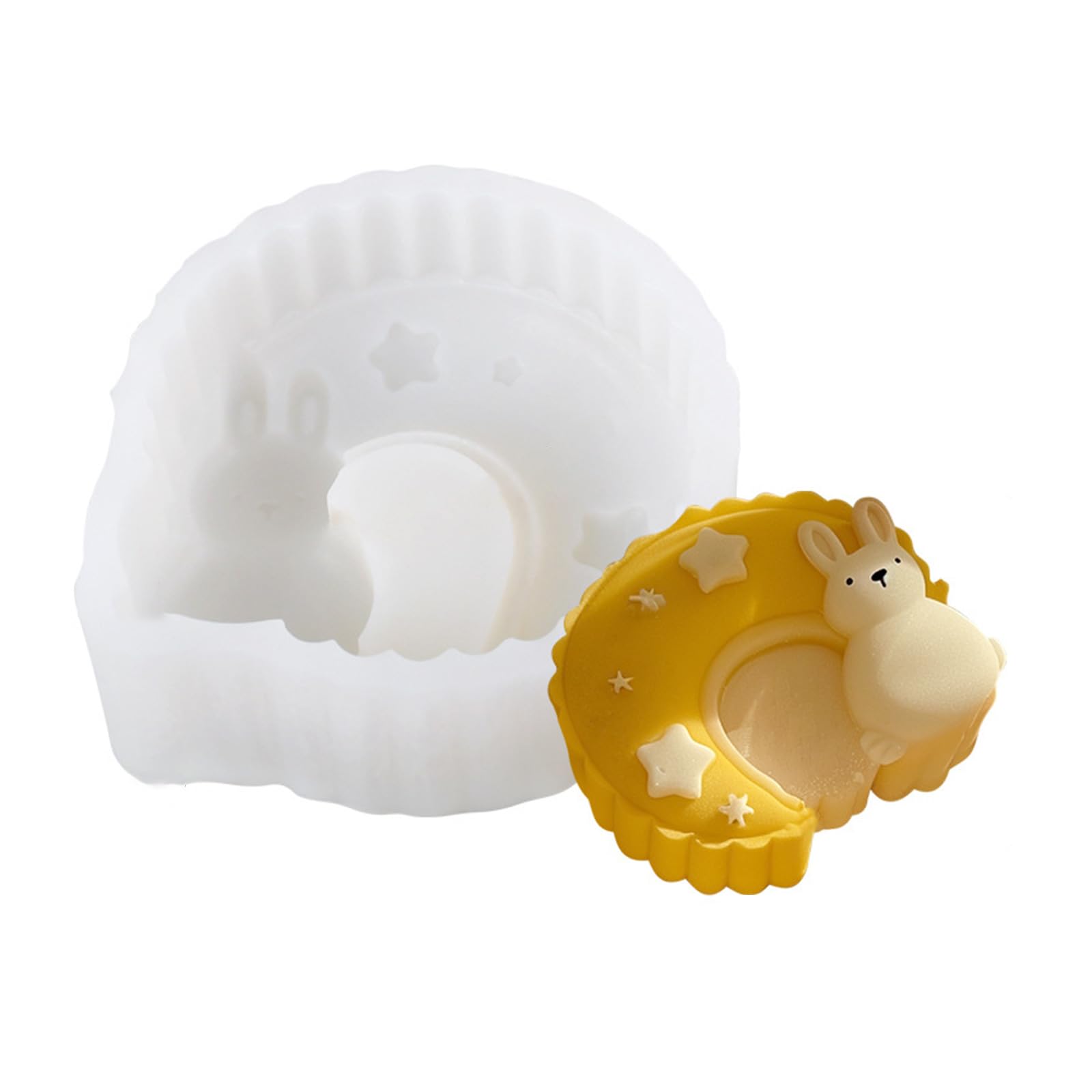 Buxuaaaa Flexible Silicone Mousses Cake Mold Rabbits Shaped Chinese Elegant Pastries Baking Supplies Flexible Dessert Mold