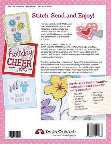 Image of Cross Stitched Cards for Special Occasions: Creative Designs for Birthdays, Holidays, and More (Design Originals)