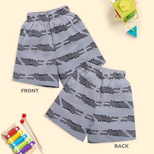 Image of LuvLap Baby Boys & Girls Regular Fit 100% Cotton Shorts Pack of 6
