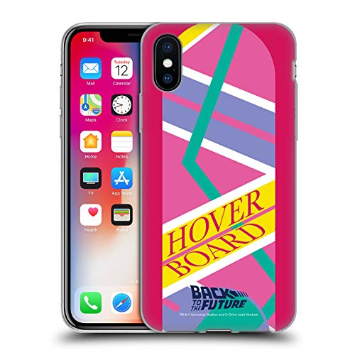 Offizielle Back to The Future Hoverboard 2 I Zusammengestellte Kunst Soft Gel Handyhülle Hülle Huelle kompatibel mit Apple iPhone