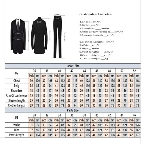 Men Formal Wedding Suit 3 Piece Paisley Jacquard Shawl Collar Jacket Vest Pant Tux Set3