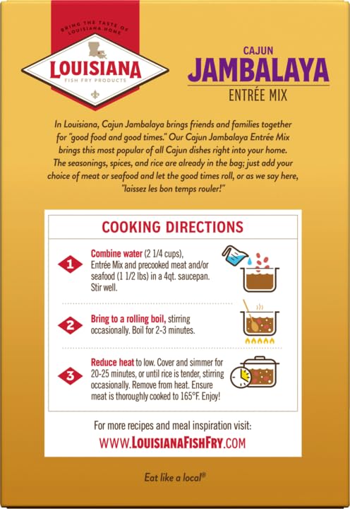 Louisiana Fish Fry Products Cajun Jambalaya Entree Mix, 10 lb (Pack of 1)