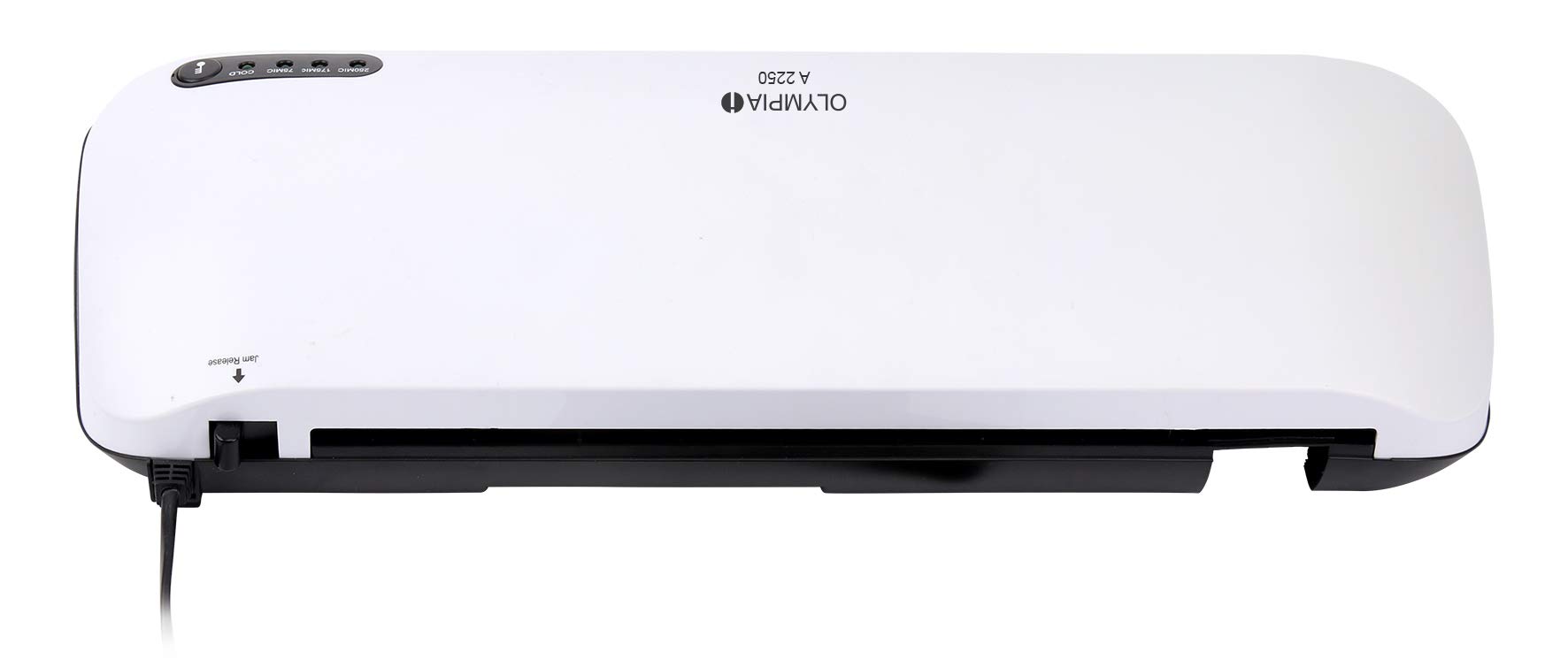 Olympia a 2250 plastificadora Oficina (75 – 250 micras, diseño moderno, profesional laminación 3AH plastificadora, laminierer para documentos y fotografías hasta DIN A4), color blanco
