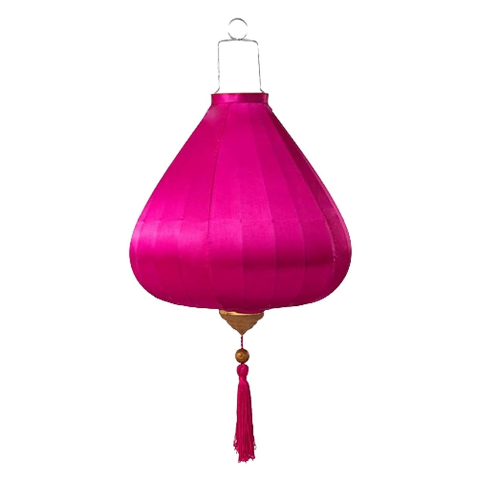 Dekoracje Wiszące czerwone chińskie lampiony, Owalne latarnie jedwabne z frędzlami, wielokolorowe, 12–16 cali(Rose Red,12 Inch)