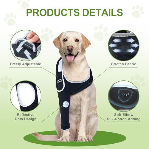Image of Recovery Suits for Dog After Surgery, Waterproof and Soft Breathable Dog Sleeve E-Collar & Cone Alternative Surgical Suit, Male Female Pet Sleeve Anti Licking Wounds