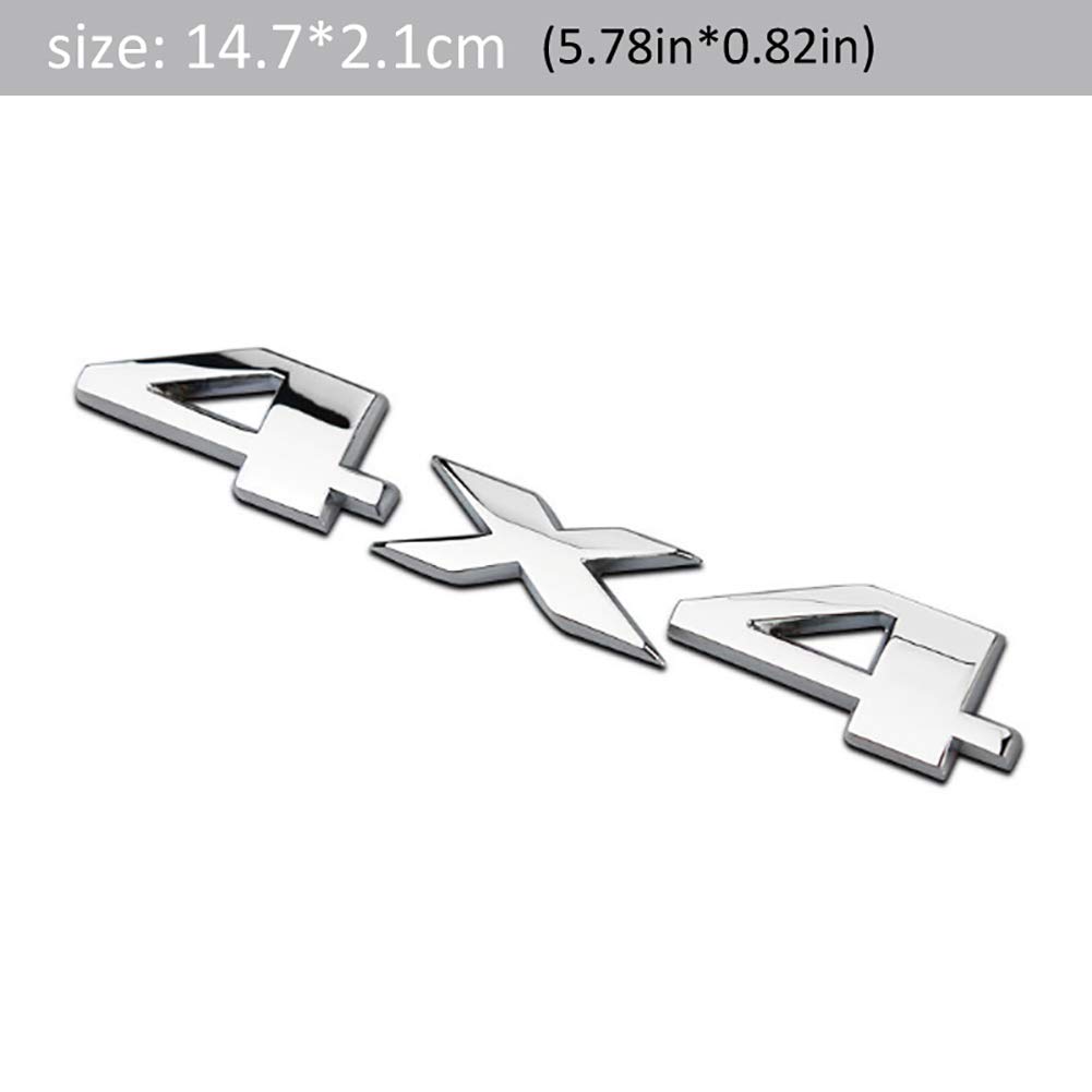 Elegante 3D 4x4 Auto Auto Logo Emblema Badge Adesivo Truck Auto Auto Auto Decalli (Ashown #38)