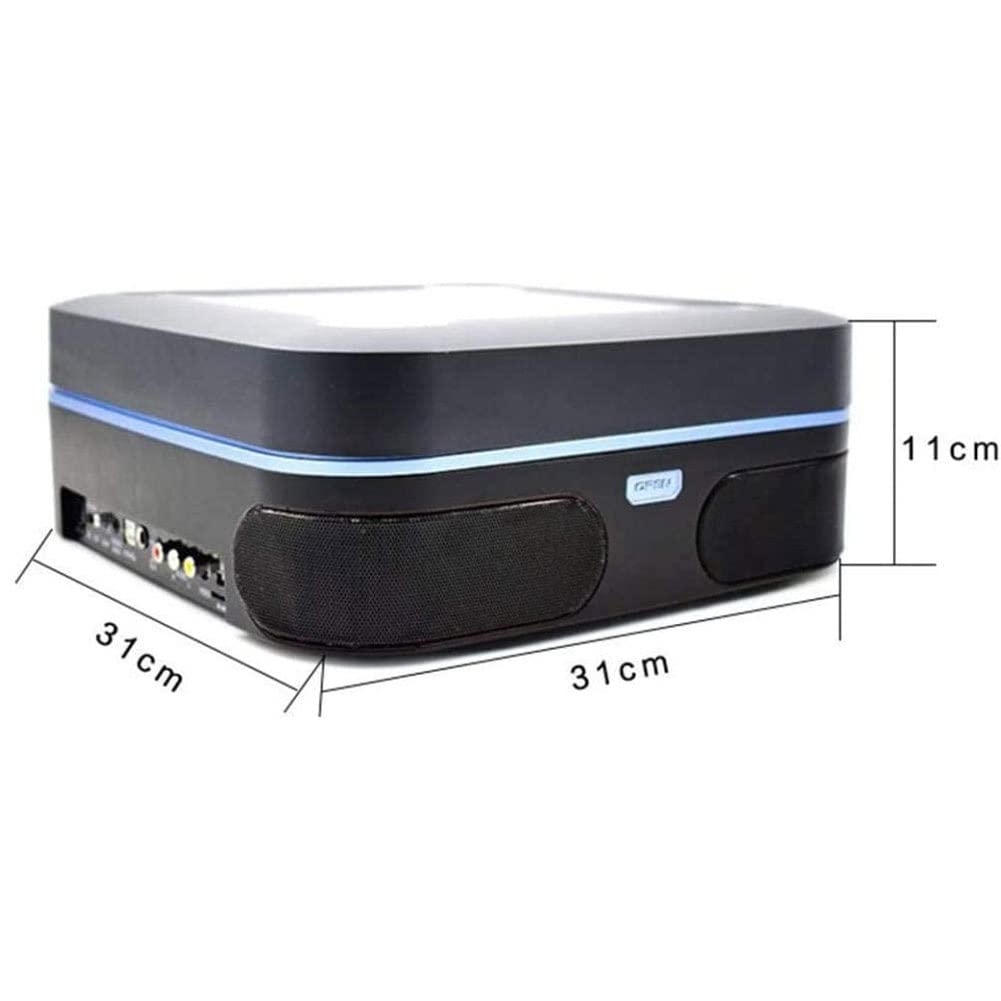 CLSDRZC Gramofon winylowy z głośnikami Gramofon winylowy i gramofon vintage z napędem paskowym, 3 prędkości