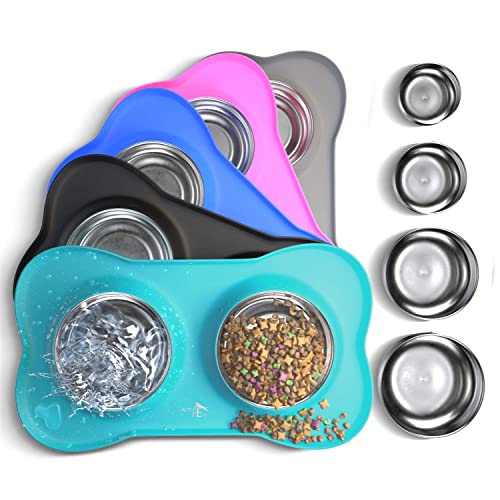 Active-Pets-Dog-Bowl-Set-Stainless-Steel-No-Spill-Mess-Proof-Food-Water-Dog-Food-Bowls-with-Skid-Resistant-Silicone-Mat-Dog-Bowls-Small-Size-Dog-Medium-Large-Pet-Puppy-Bowls-Dog-Dishes - Cucciolini Doodles   Active-Pets-Dog-Bowl-Set-Stainless-Steel-No-Spill-Mess-Proof-Food-Water-Dog-Food-Bowls-with-Skid-Resistant-Silicone-Mat-Dog-Bowls-Small-Size-Dog-Medium-Large-Pet-Puppy-Bowls-Dog-Dishes